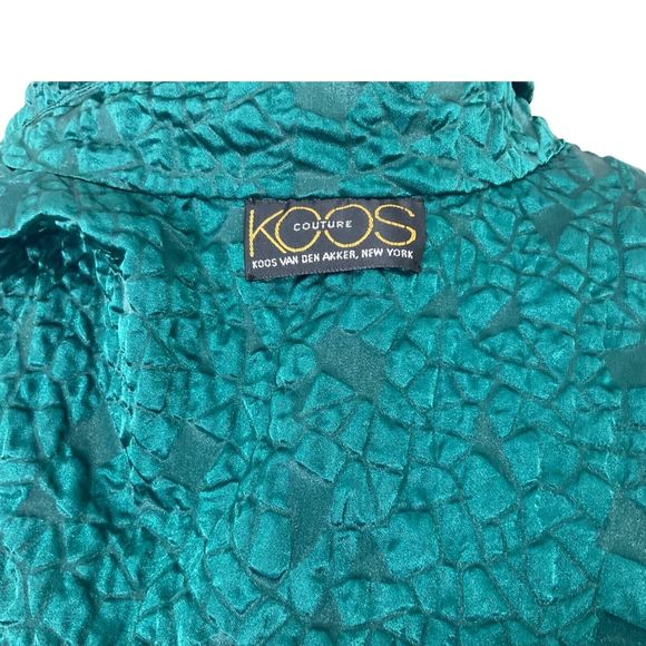 Koos Van Den Akker Couture Mix Art Print Patch Oversized Jacket Womens XXL - Picture 10 of 11